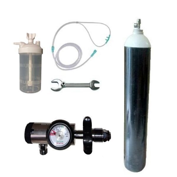 Oxygen Cylinder And Regulator